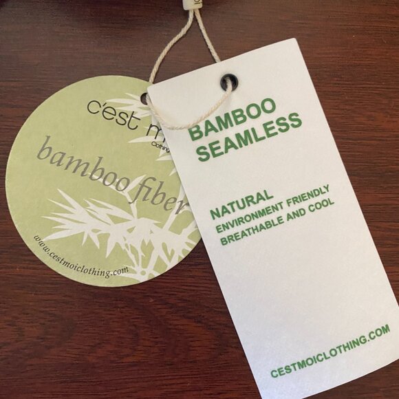 C'est Moi Ribbed Reversable Bamboo Bralette "Ginger" - Picture 3 of 4